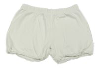 Bílé bavlněné kraťasy s krajkou H&M