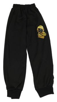 Černé kalhoty s potiskem