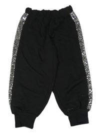 Černé tepláky se stříbrnými flitry River Island