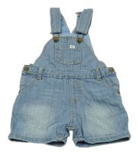 Světlemodré riflové laclové kraťasy 