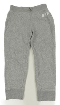 Šedé melírované tepláky s logem GAP