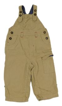 Béžové plátěné podšité laclové kalhoty Next 