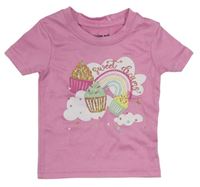 Růžové tričko s muffiny Penelope mack