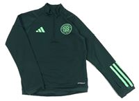 Smaragdová funkční fotbalová mikina Celtic zn. Adidas