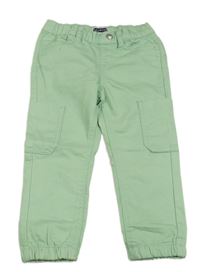 Světlezelené cargo cuff kalhoty Lily & Dan
