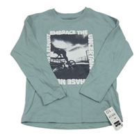 Nové - břidlicové triko s potiskem a nápisy St. Bernard