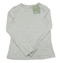 Nové - světlešedé melírované triko H&M