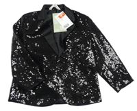 Nové - černé flitrové sako H&M