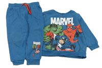 2Set - Petrolejová mikina s Avengers + tepláky George