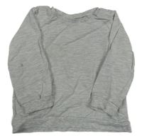 Světlešedá melírovaná mikina H&M