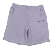 Levandulové chino teplákové kraťasy s logem Champion
