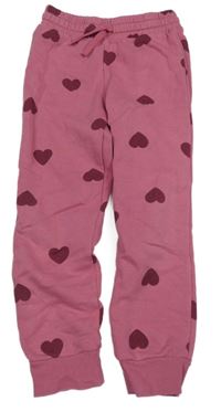 Růžové tepláky se srdíčky H&M