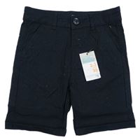 Nové - tmavomodré chino plátěné kraťasy Denim Co.