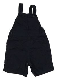 Tmavomodré plátěné laclové kraťasy PETIT BATEAU