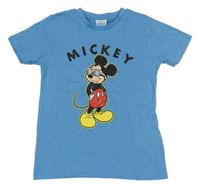 Modré tričko s Mickey Disney