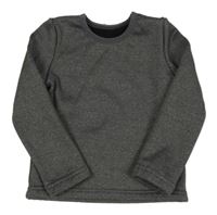 Tmavošedá melírovaná thermo teplá mikina PRIMARK