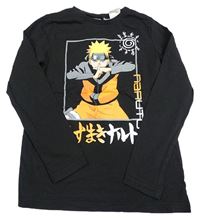 Černé triko s Naruto H&M