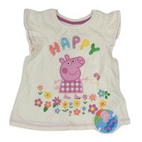 Bílé tričko s Peppou Mothercare