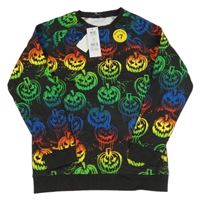 Nové - Černo-barevná mikina s dýněmi George