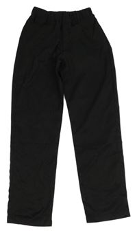 Černé šusťákové kalhoty