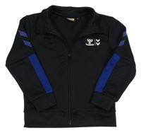 Černá sportovní propínací mikina s logem Hummel