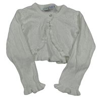 Bílé perforované svetrové bolerko Bob der Bär