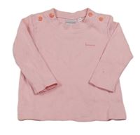 Růžové triko s nápisem Bornino