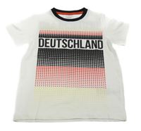 Bílé tričko s vlajkou - Deutschland Kiki&Koko