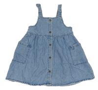 Modré riflové propínací šaty Manor