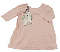 Růžová tunika s baletními piškoty Zara