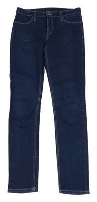 Tmavomodré skinny fit rifle H&M
