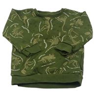 Khaki mikina s kostrami dinosaurů Primark