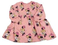 Světlerůžové teplákové šaty s Minnie Disney