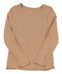 Meruňkové žebrované triko George