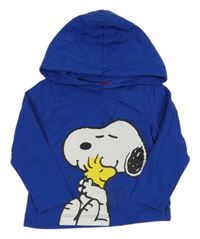 Modré triko se Snoopym a kapucí 
