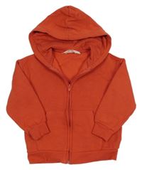 Červená propínací mikina s kapucí H&M