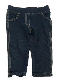 Tmavomodré tregíny rifllového vzhledu 