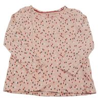 Světlerůžové vzorované triko Lupilu