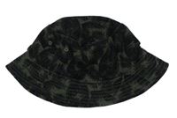 Khaki-černý plátěný klobouk s listy Dopodopo