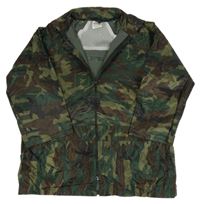 Khaki army šusťáková nepromokavá bunda 