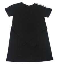 Černé teplákové šaty s páskem F&F
