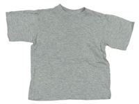 Šedé melírované tričko