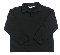 Černá mikina s límečkem H&M