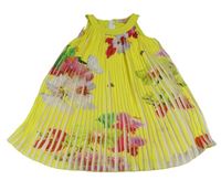 Bílo-růžové plisované šaty s květy Ted Baker