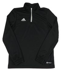 Černá sportovní mikina s logem Adidas