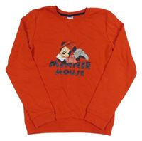 Červená mikina s Minnie C&A