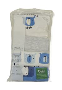 Nové - 4set - 4x bílo-modro-šedé body s medvídky matalan 