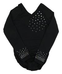 Černé cvičební body s flitry Decathlon