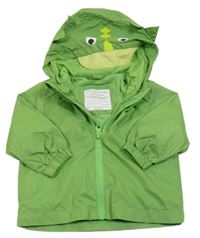 Zelená šusťáková jarní bunda s kapucí - dino Primark