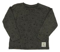 Antracitové triko - Hej Hafí George